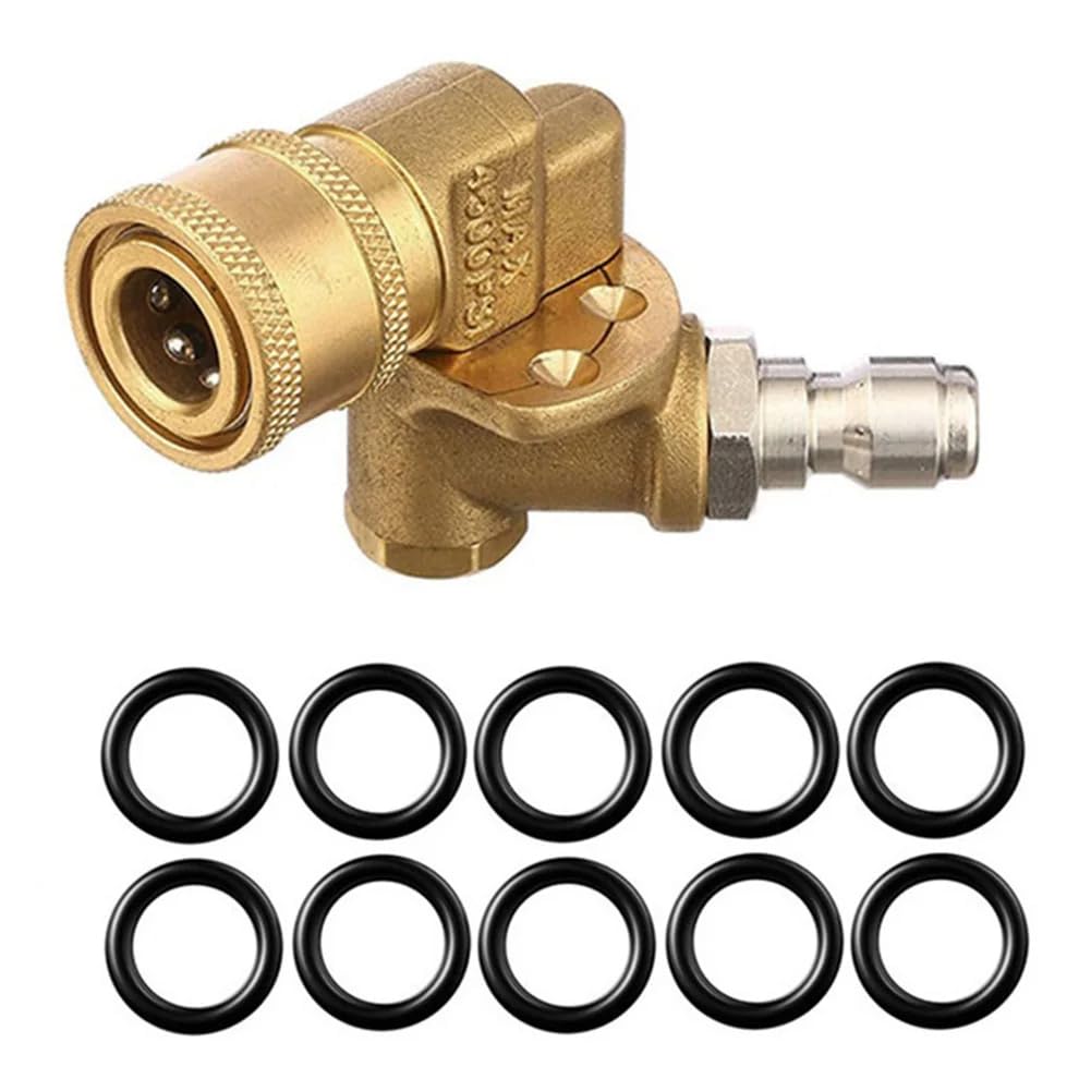 Ctrlzs 180° Swivel Joint High Pressure Washer Wash Water Nozzle 1/4 Quick Connection For Cleaning Car Wash Machine Replacement