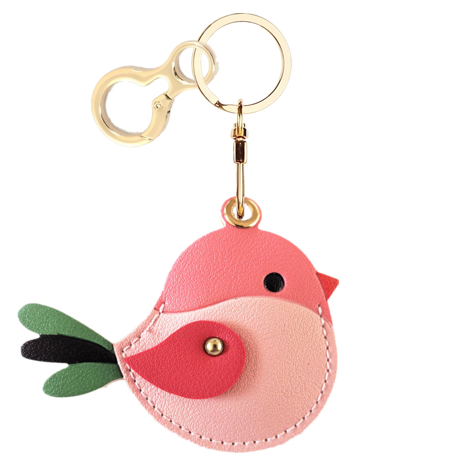 Photo 1 of BORKUANA PU Leather Keychain holder Protective Case Compatible with AirTag