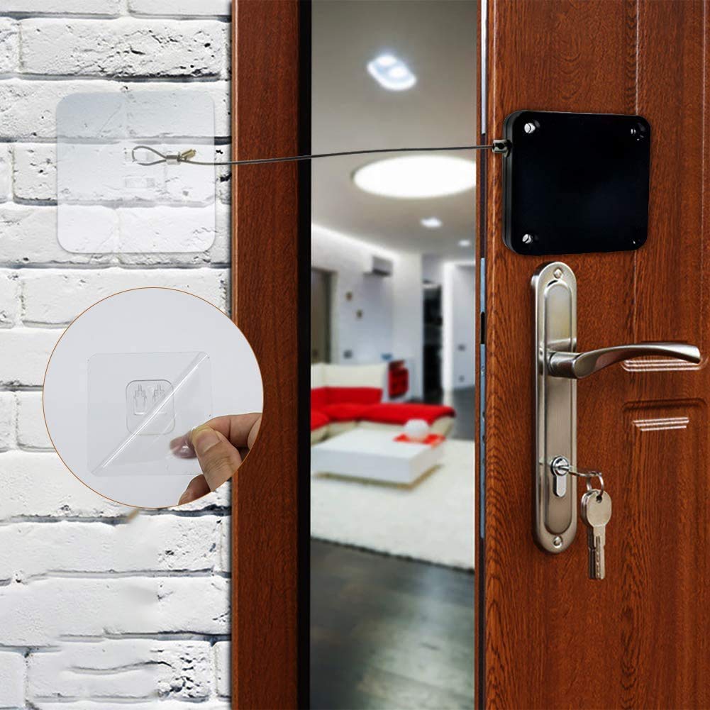Priyadarshi Punch-Free Automatic Sensor Door Closer, Multifunctional Automatic Door Closer, Residential Commercial Auto Door Closer with Drawstring, Closer Door for Internal, Home, Storm (Pack of 1) (B099ZP1VDC) Amazon Price History, Amazon Price Tracker