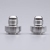 Vista 6 de AC PERFORMANCE -3 AN Macho Soldadura en Bung Fitting Aluminio, Paquete de 2