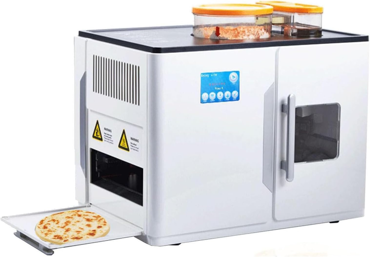 Electric Roti Maker - Fully Automatic Chapati Machine with Intelligent Touch Screen, 1800W, Customizable Cooking Settings for Roti, Tortilla, Pancake