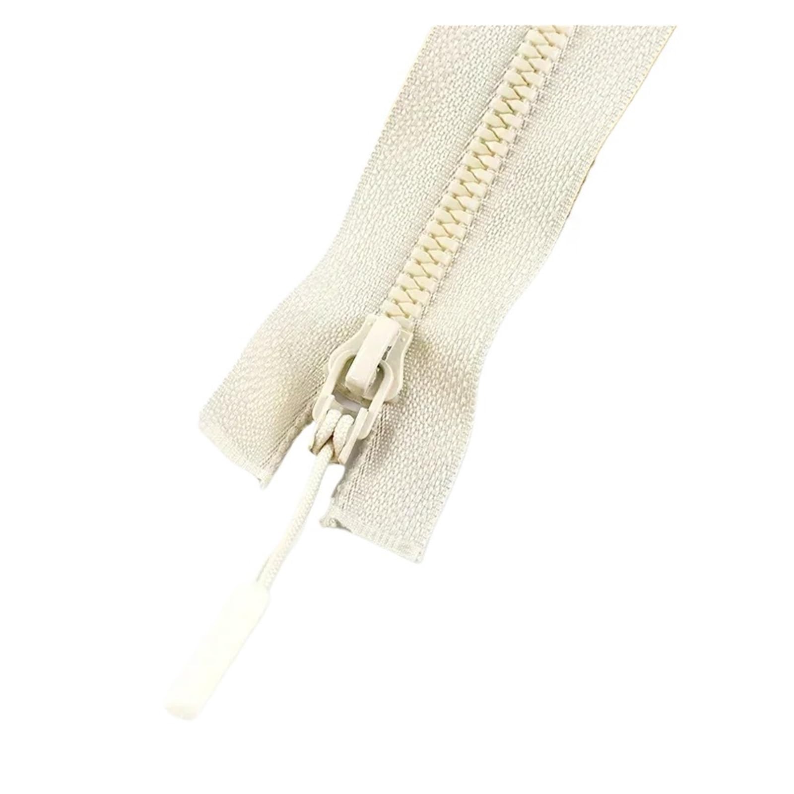 5/10 Pz 5# Cerniere In Resina Open-end 40-60 Cm Cerniera Separata for Giacca for Cucito Su Misura Borse Artigianali Accessori Di Abbigliamento(Beige,OpenEnd-40cm 5Pcs)