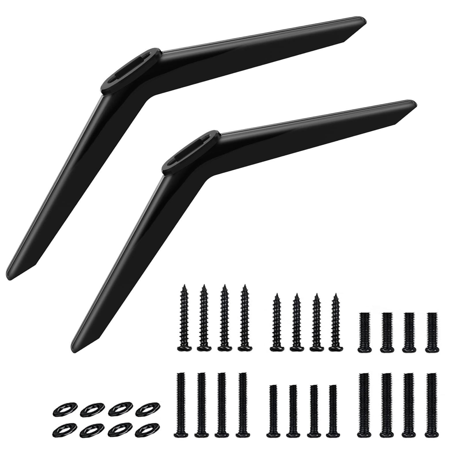 Rimous TV Stand Legs for TCL Roku TV Legs Replacement Compatible with 28in 32in 40in 43in 49in 50in 55in 65in TCL Roku TV Stand Legs Base Feet with Screws Easy to Install