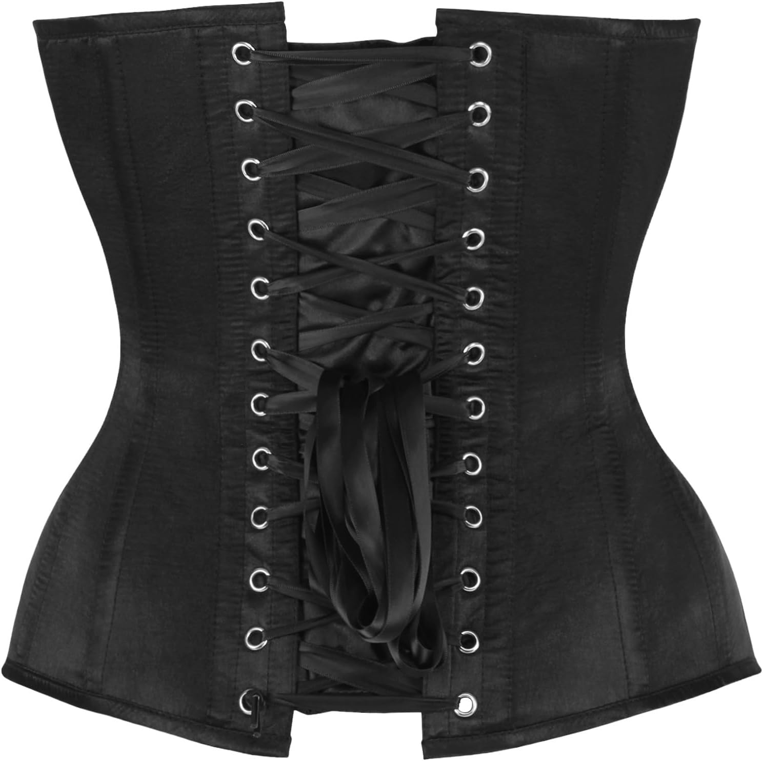 Daisy Corsets Satin Overbust Corset Top for Women. Lingerie, Bustier, and Plus Size. Steel Boned Cincher - Zipper and Lacing - Image 3