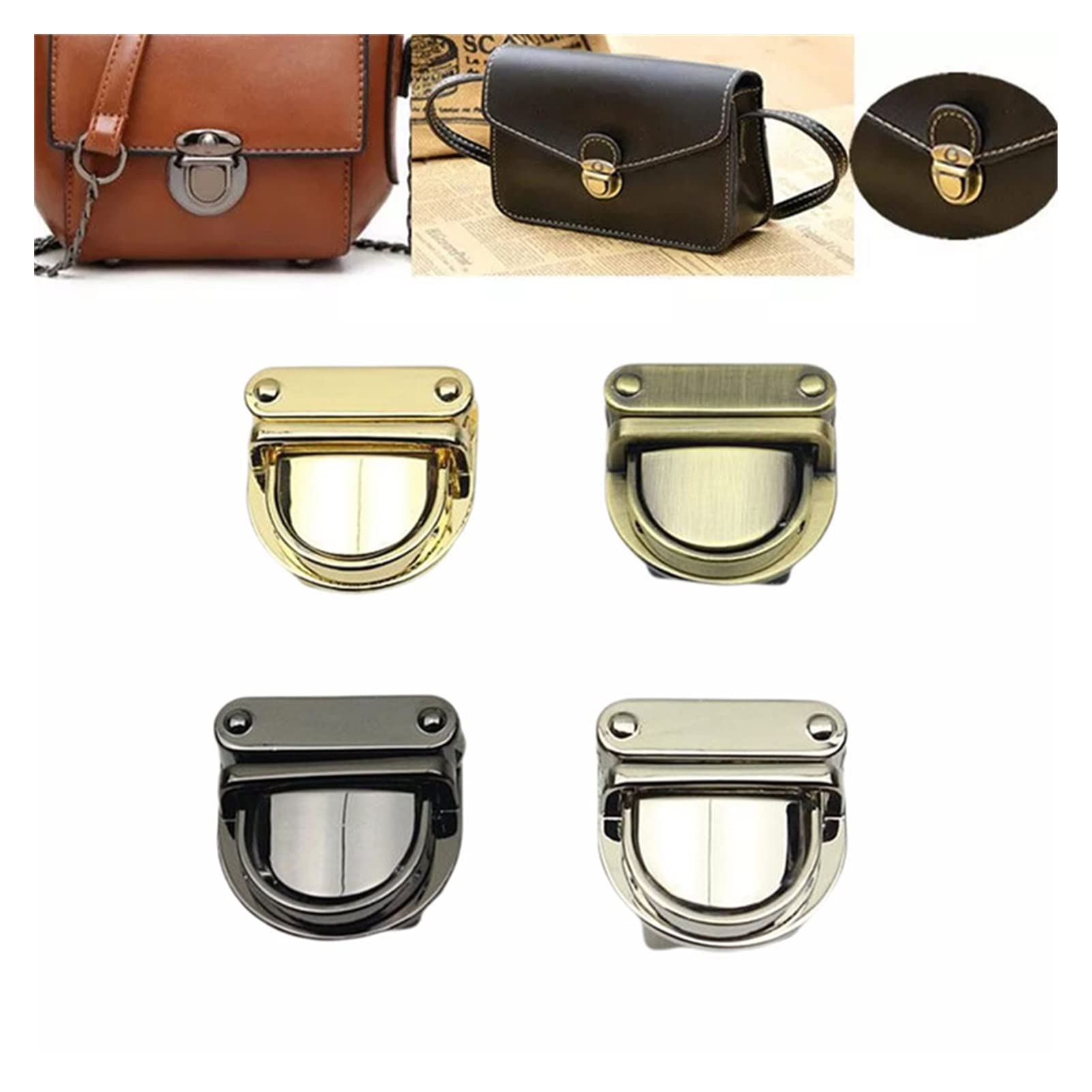 Nsiwem Fermoir Porte Monnaie 6 Pcs Serrures De Fermoir De Baiser