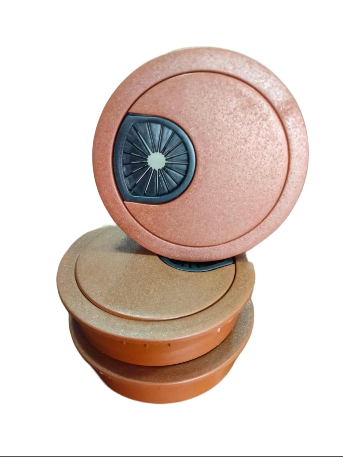 Cable Wire Manager Plastic Brown Pack of 3 Durable Cable Organiser for Computer Desk and Office Setup Cord Management Clips for Home Office Wire Holder for Tidy and Organized Workspace