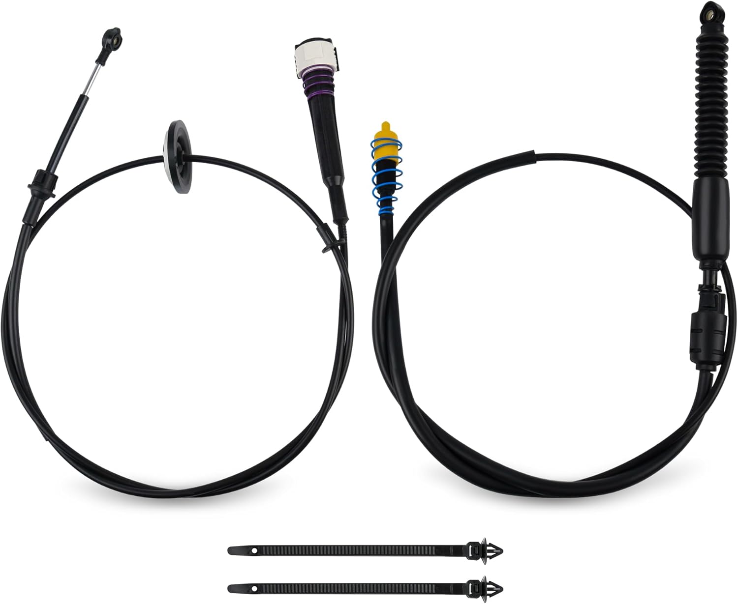 12477640 Automatic Transmission Gear Shifter Cable Compatible with Chevy Silverado GMC Sierra 1500 2500 3500 Classic 1999-2007 Replacement for 12477640 905-144,2PCS
