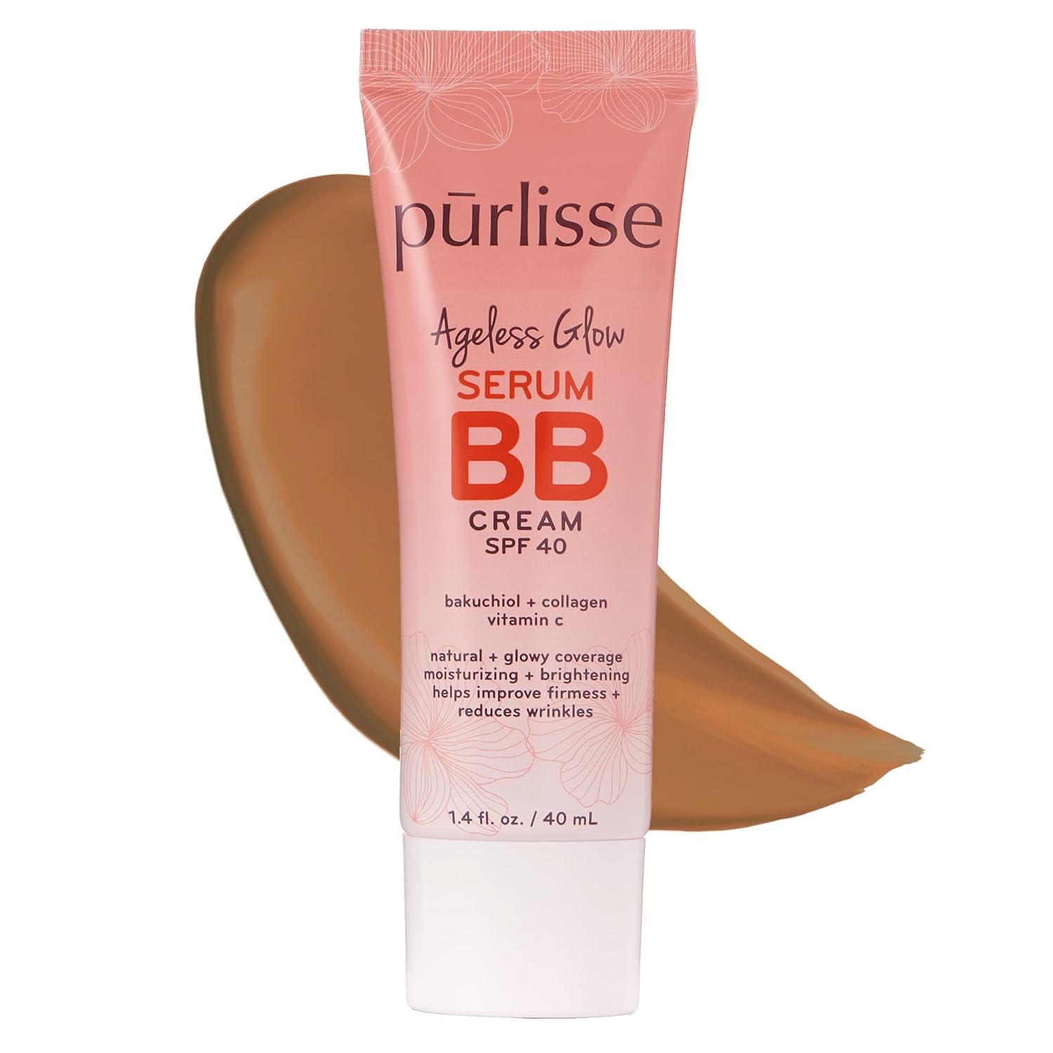Amazon.com: pūrlisse Ageless Glow Serum BB Cream SPF 40 - Glowy