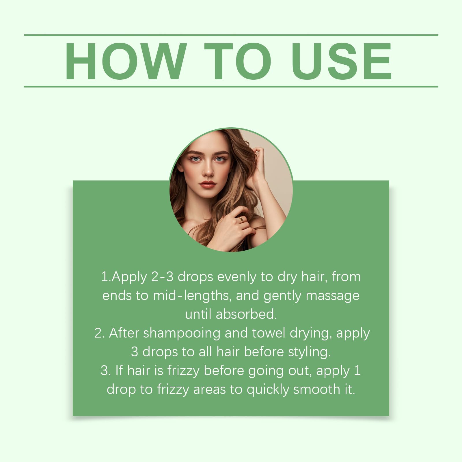 Olio per capelli multiuso al rosmarino, formula leggera non grassa, nutrimento notturno, formula sicura per tutti i tipi di capelli, cura di sé semplificata (6pcs)