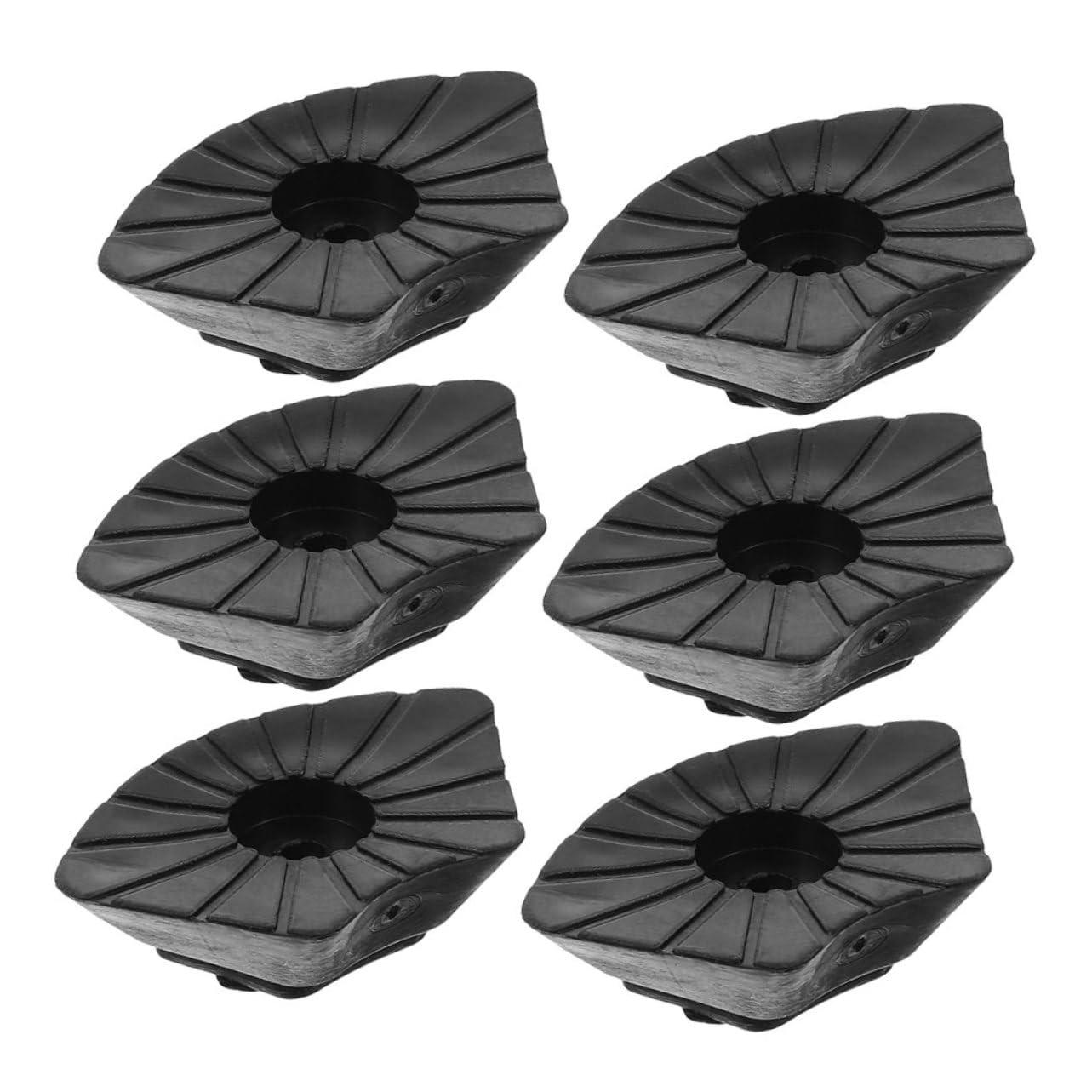 SUPVOX 6-Pack Replacement Rubber Cane Tips for Hiking Sticks Trekking Poles Ski Poles Anti-Slip Walking Stick Tips