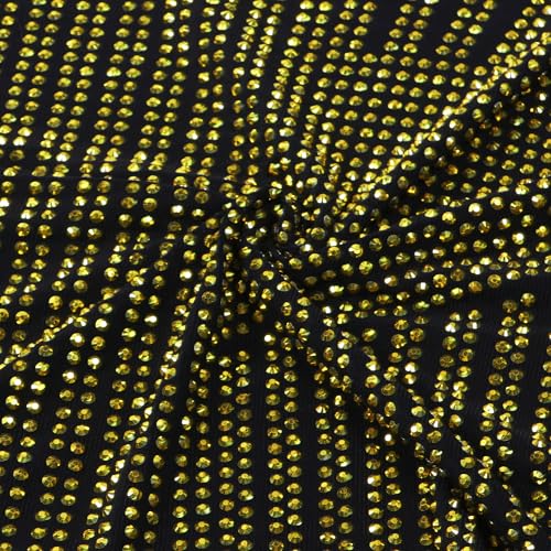 Image of PORRCEY Women's Sexy Elegant Rhinestone Bodycon Dress Hot Drilling Clubwear