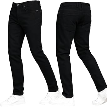 Crosshatch Stretch Slim Fit Jeans Mens Denim Designer Trousers Pants by JeanBase