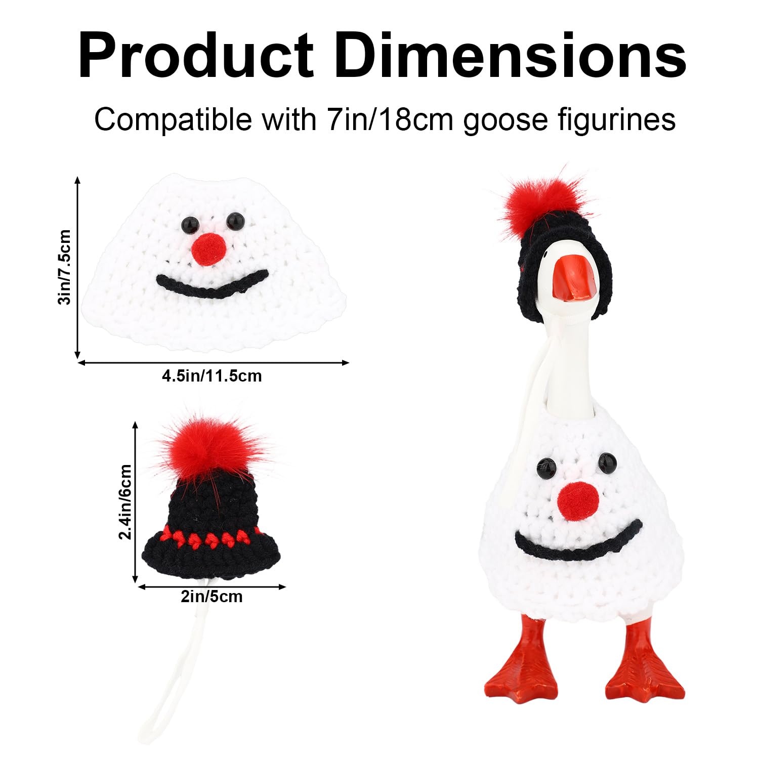 Sinbana Snowman Desk Goose Outfit Set - Image 2