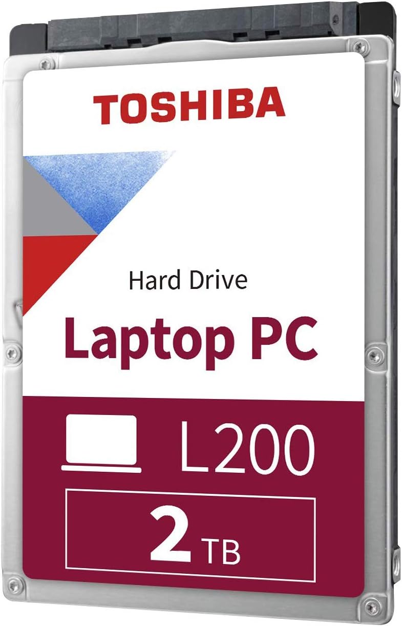 Toshiba HDWL120XZSTA L200 2TB Laptop PC Internal Hard Drive 5400 RPM SATA 6Gb/s 128 MB Cache 2.5" 9.5mm Height - 2000 Internal Bare/OEM Drive