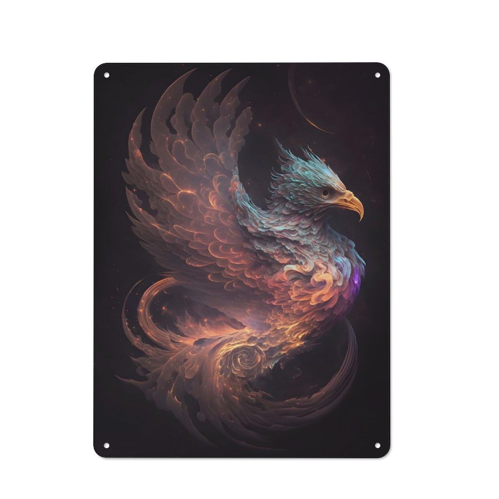 Junmoney Mystic Griffin Metal Wall Sign 40X30cm Featuring For Café Or Restaurant, For An Autumn Wall Display In Café And Restaurant