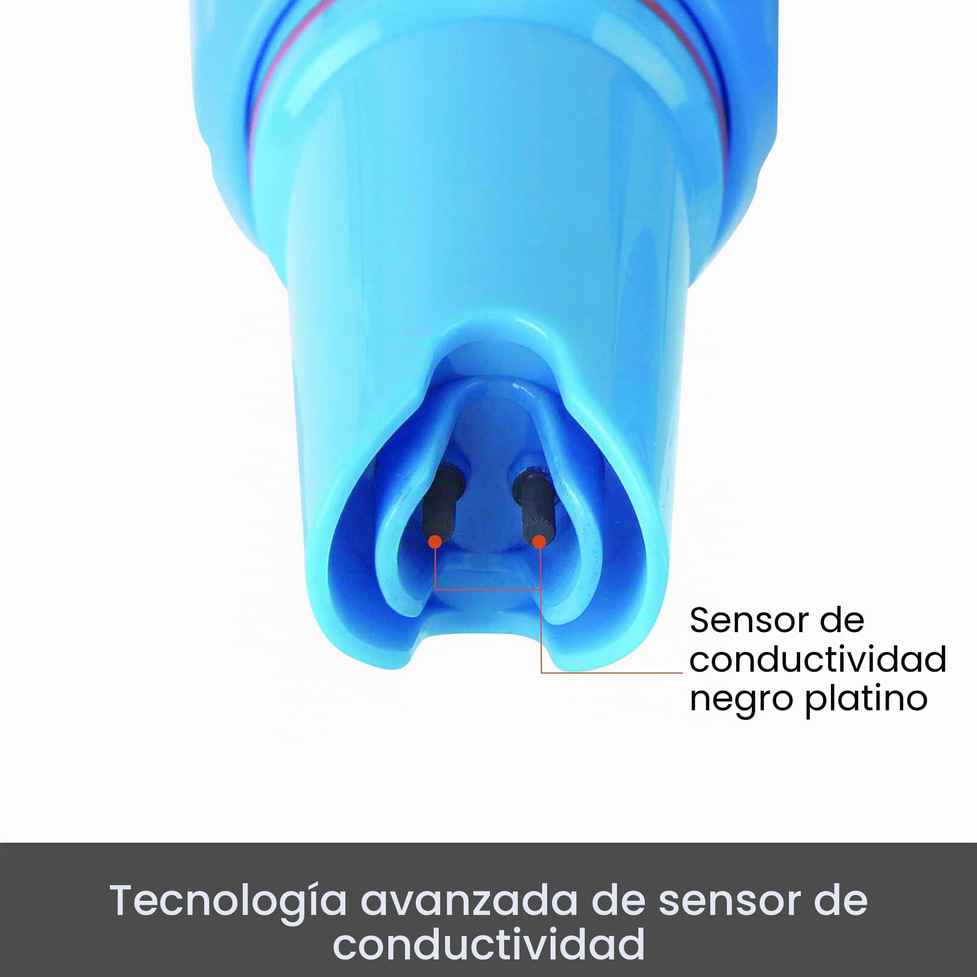 Medidor de conductividad Apera Instruments EC60 Premium (precisión de ± 1%, medición de EC/TDS/salinidad, electrodo BPB reemplazable, impermeable, medidor de temperatura)