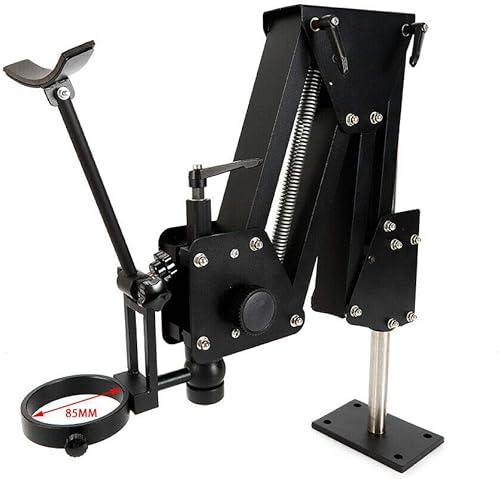 Miniatura 6 de Soporte con incrustaciones de micro joyas, microscopio de joyería y soporte de resorte, microscopio estéreo con incrustaciones multidireccionales,