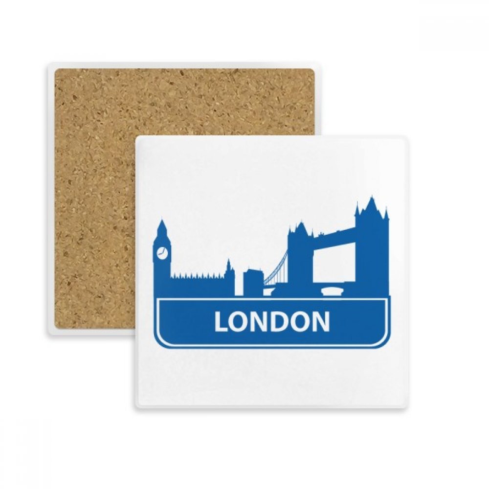 Coaster Londres Angleterre bleu pour sublimer vos pauses café et thé