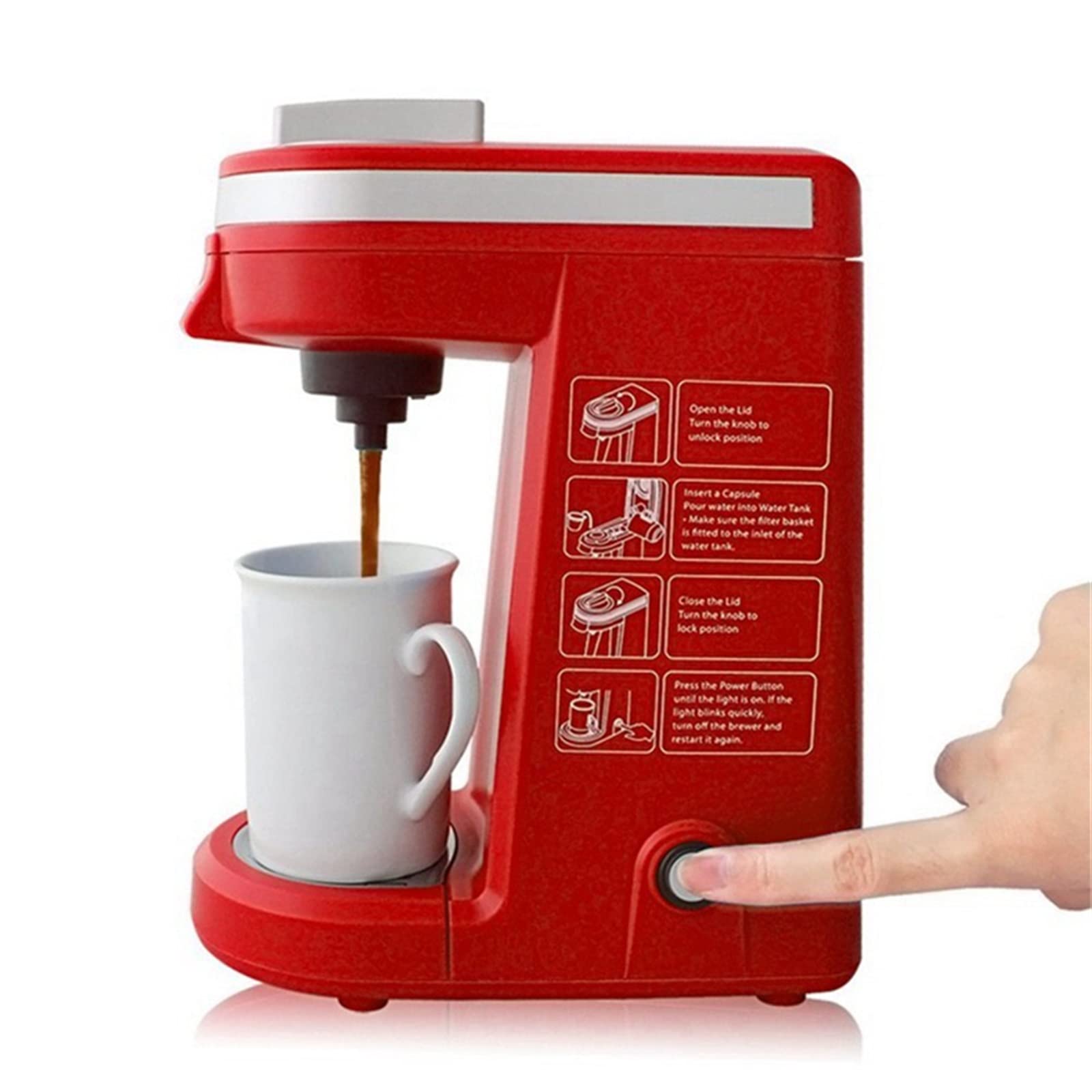 Coffee Machines Coffee Maker Home Single Cup Instant Capsule Single Serving Coffee Brewer