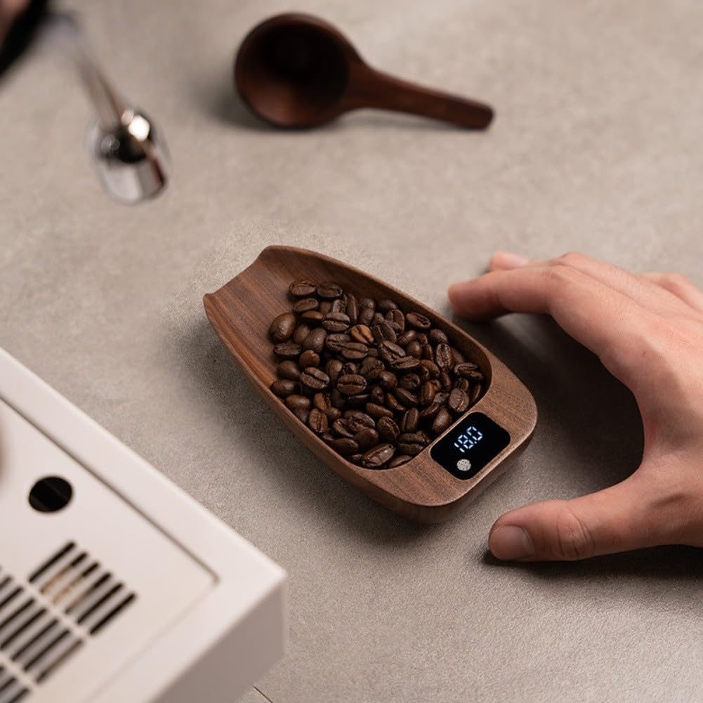 Digitale Kaffeebohnenwaage von Walnut für Espresso, 0,3–200 g, 0,1 g Präzision