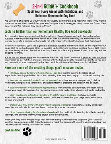 Homemade Healthy Dog Food | Guide + Cookbook: [2 In 1] Whip Up Tasty And Nutritious Meals For Your Furry Friend With Fast And Easy Recipes - Give Your Dog The Best With Many Mouthwatering Treats. #TOP1