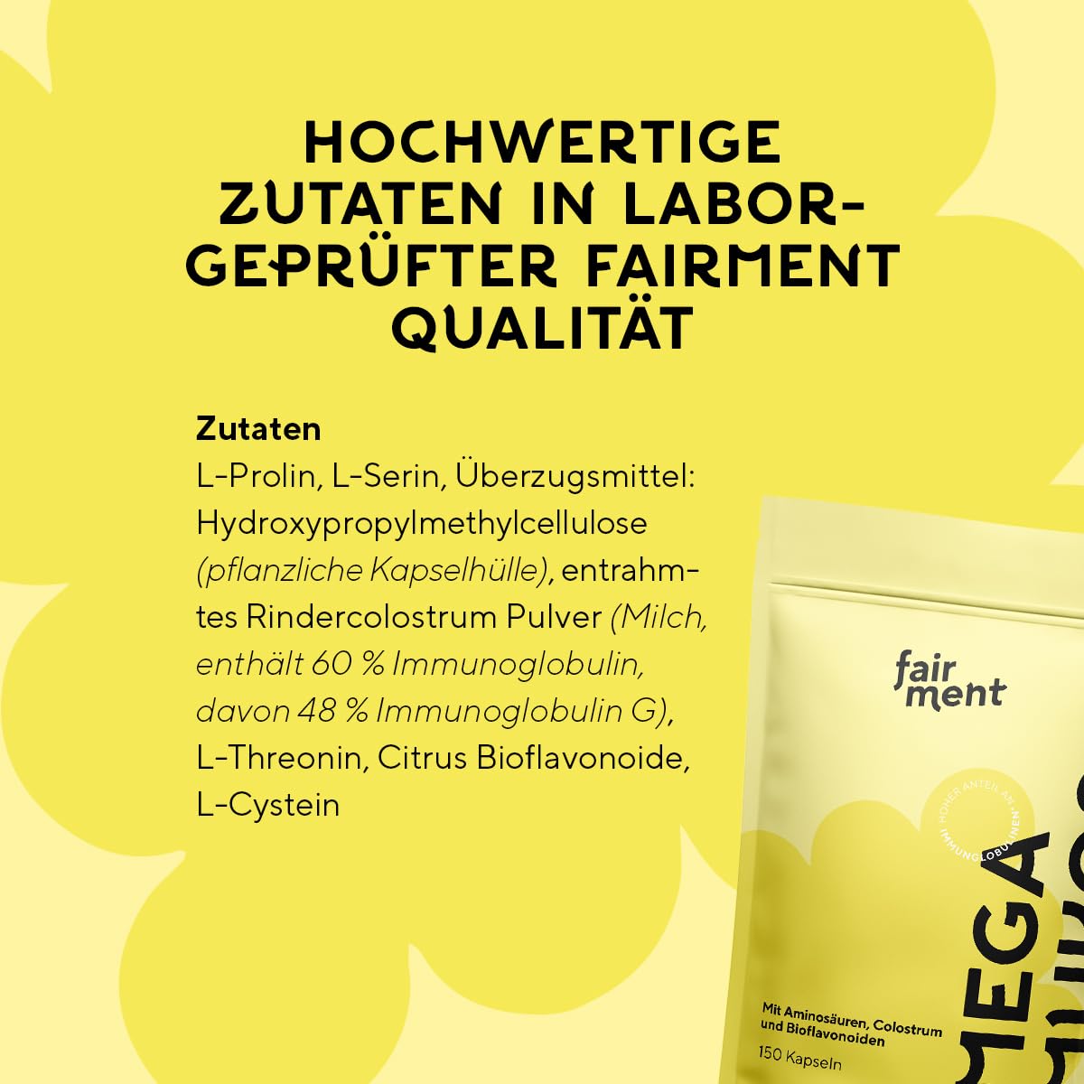 fairment MegaMukosa® L-Prolin und L-Serin - Aminosäure- Kapseln 150 Kapseln