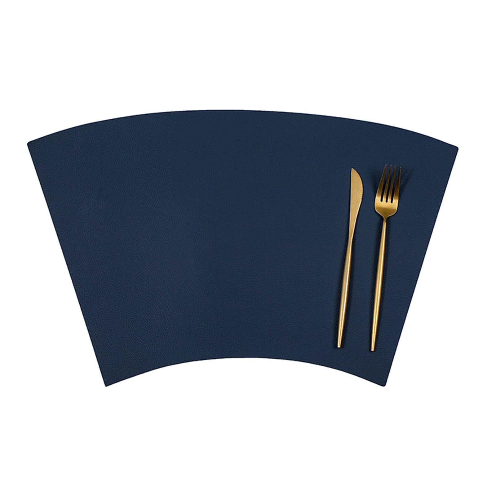 Set de table imperméable en cuir PU KnSam double face lavable et résistant à la chaleur pour table