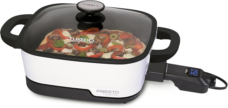 Presto 07118 Tuxedo Digital Precision Skillet Multi-Cooker