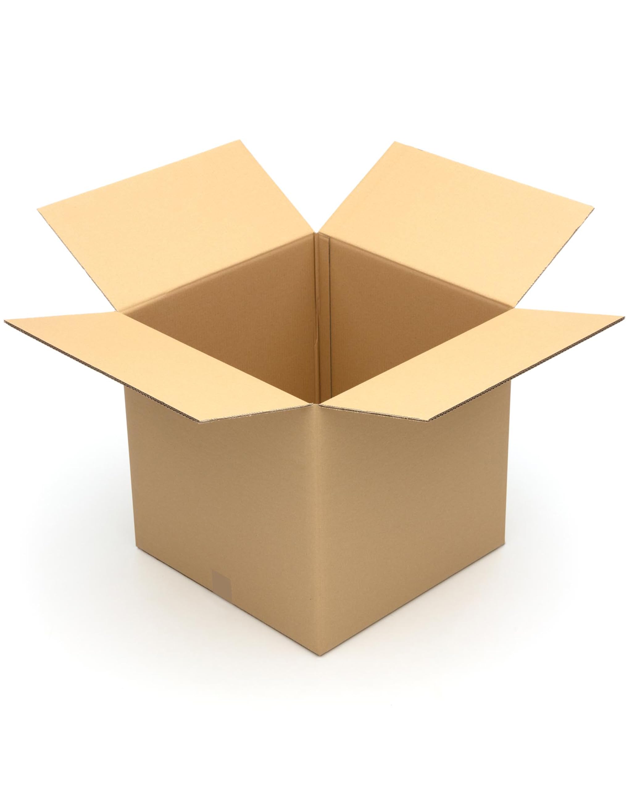 KK Verpackungen Versandkartons 500 x 500 x 500 mm Braun 2-wellig (Innenmaß 486 x 483 x 474 mm) | 10 Stück, Faltkartons Kartons für Versand als DHL Paket Hermes Paketklasse L DPD GLS Paketklasse XL