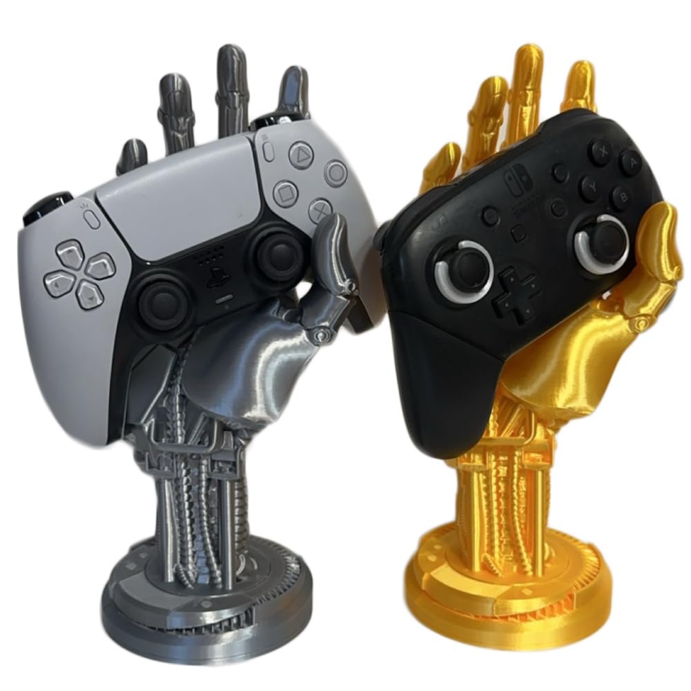 Support de Contrôleur de Jeu pour Switch Pro PS5 Series Monture de Support Support de Poignée de Machine Robotique Support de Manette de Jeu Universel Support de Joystick (Noir et Blanc)