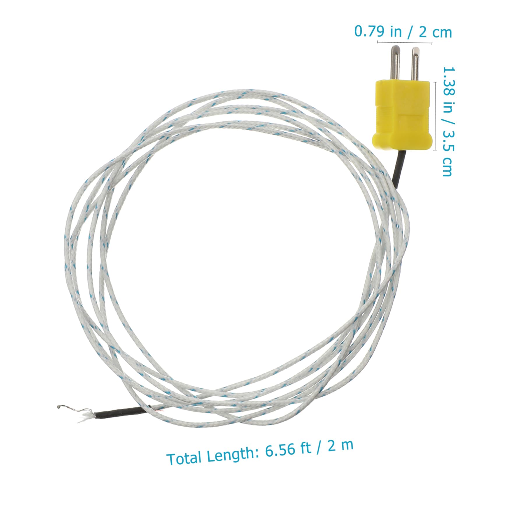NUOBESTY 4 Ensembles Température Type De Probes Thermocouples Flexibles Mesure Compatible 5 Pièces * 4