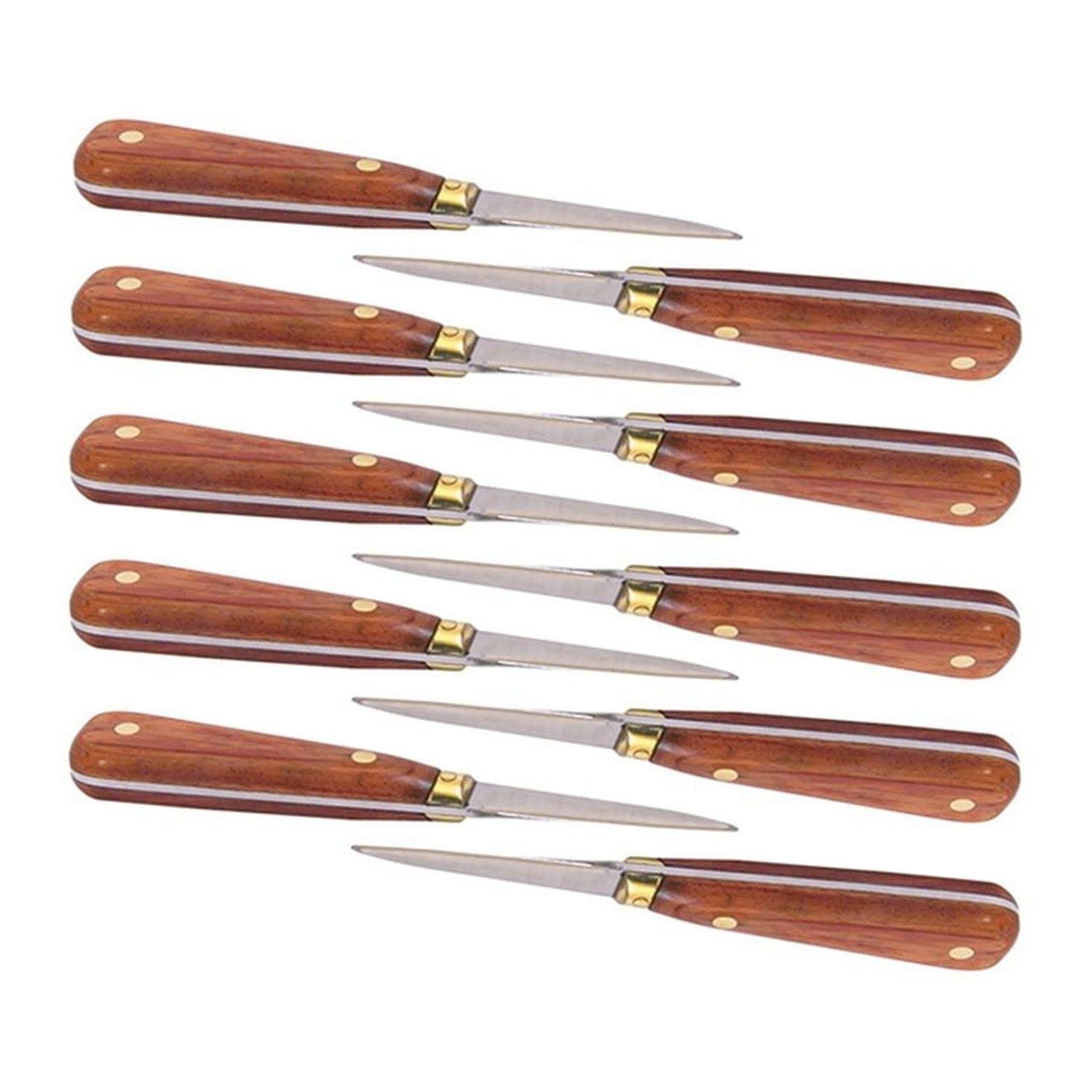 Lancettes à huîtres manche bois Youdoit couteau ostréicole 16 cm pour huître creuse flat