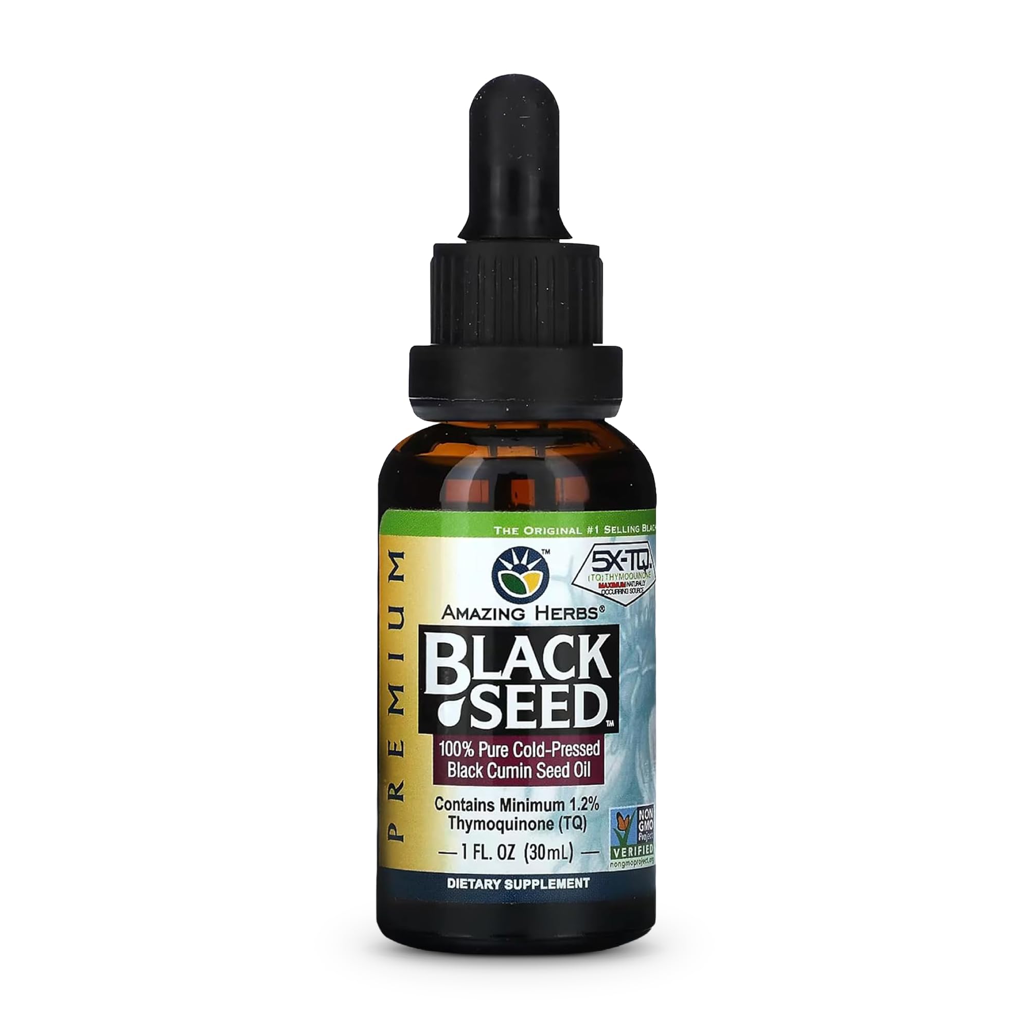 Amazing Herbs Premium Black Seed Oil Liquid - 16 Fl Oz Glass Bottle — Amazon image 16