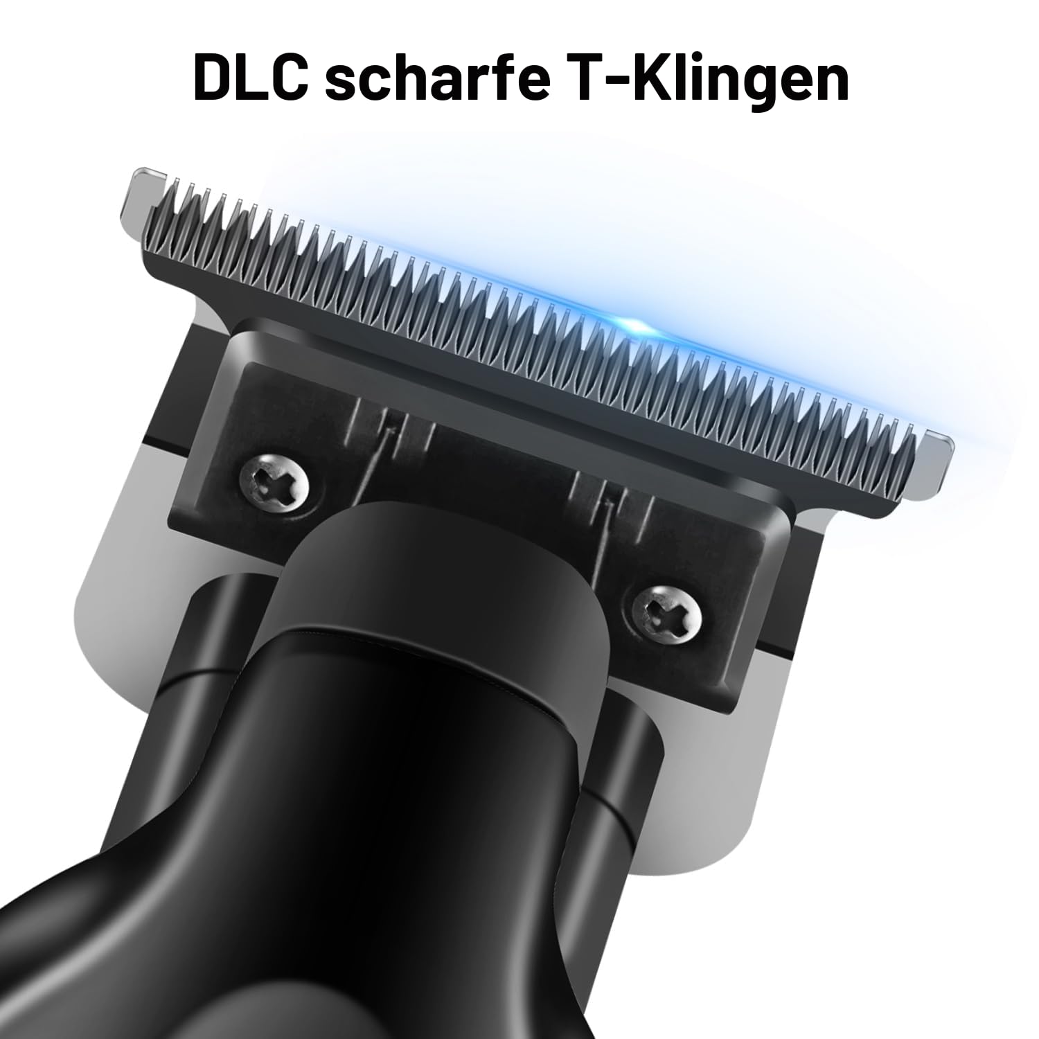 KEMEI 2299 Trimmer, Professionelle Schnurlose Haarschneidemaschine für Männer, Elektrisch Herren Barttrimmer, 7500 U/min, DLC Zero Gap T-Klinge Haartrimmer mit 3 Führungskamm
