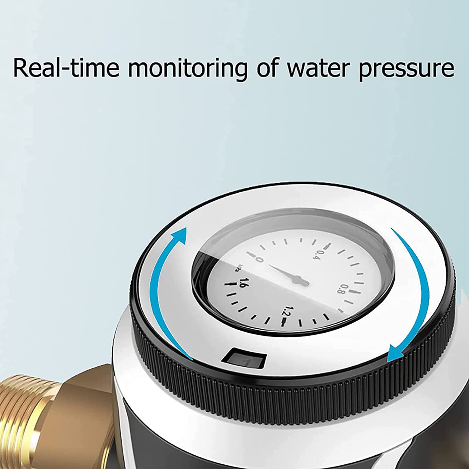 Filtro De Agua De Sedimento Centrífugo De Retrolavado, Filtro Lavable, Acero Inoxidable, Filtro De Ultraprecisión De 40 Micras, Cuerpo Transparente para Control Visual, para Agua De Pozo Urbano