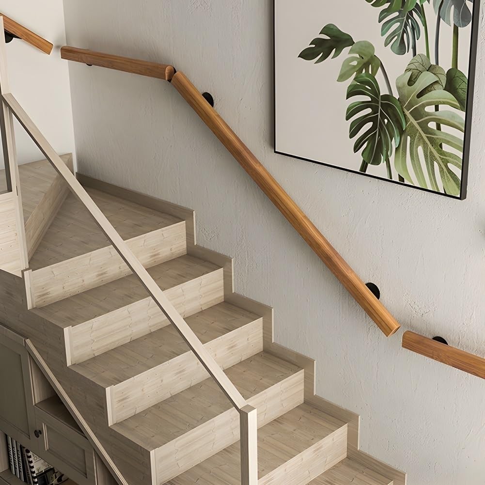 Rampe d'escalier boisée ou métal de 150 cm pour aménager une terrasse mansardée