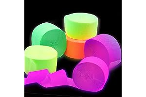 400Feet Glow in The Dark Party Streamers Make Your Glow Party Light up