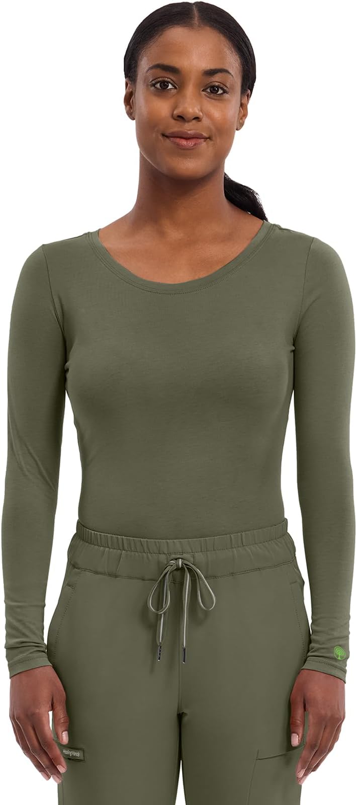 Healing Hands Women's Underscrub Soft Knit Melissa Longsleeve Scrub Tee with Breathable & Easy Care Fabric 5047