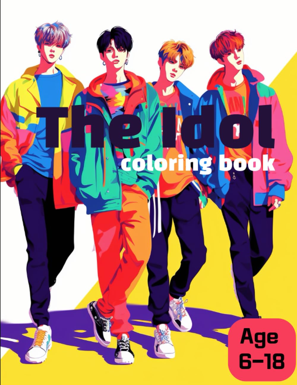 The Idol coloring book: Unlock the World of K-Pop! Explore, Color, and Learn with our Captivating Idol Coloring Activity Book for Kids Ages 6-13 on Amazon!