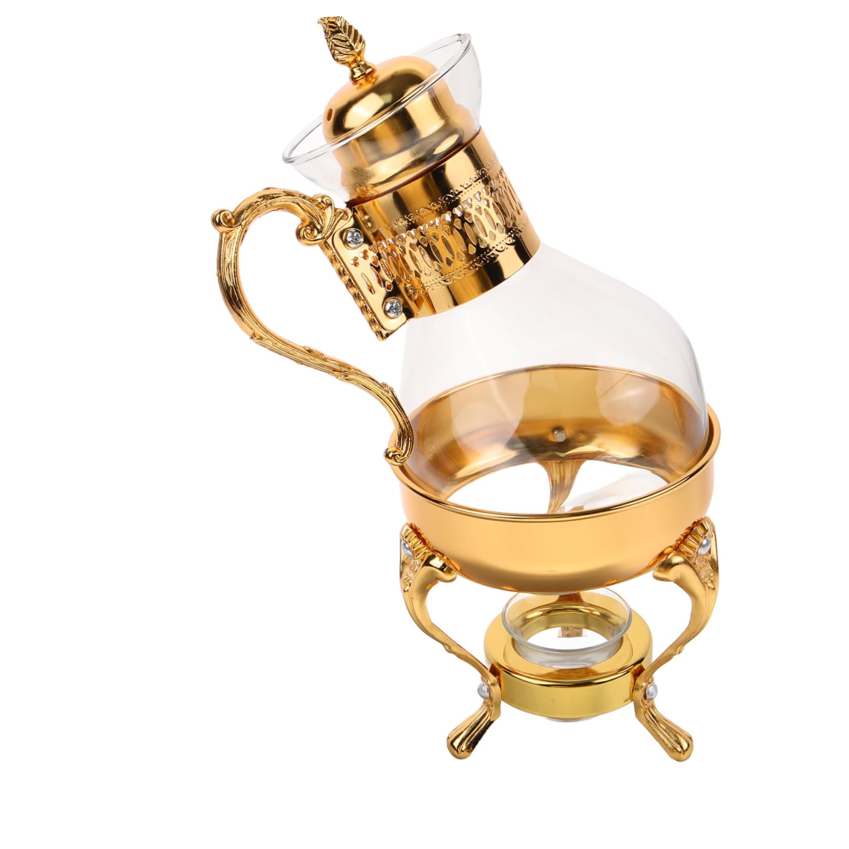 Théière en verre arabe et cafetière vintage pour service traditionnel
