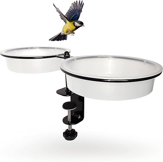 Baignoire Pour Oiseaux, 30,5 Cm, Balustrade De Balcon, Bains