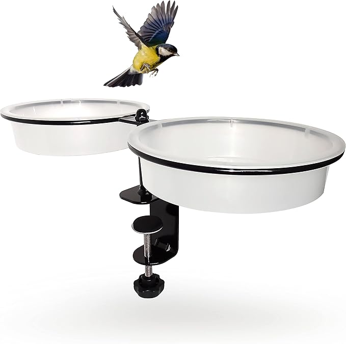prisches BirdStation Bird Bath Balcony Garden Bird Bath Balcony Railing