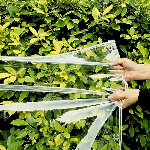 Bâche imperméable transparente avec œillets panneau pour pergola - 6