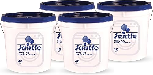 Cubo de detergente para ropa en polvo, cubo de detergente para ropa baja en espuma aroma a limón Cubo de 40 libras de detergente en polvo