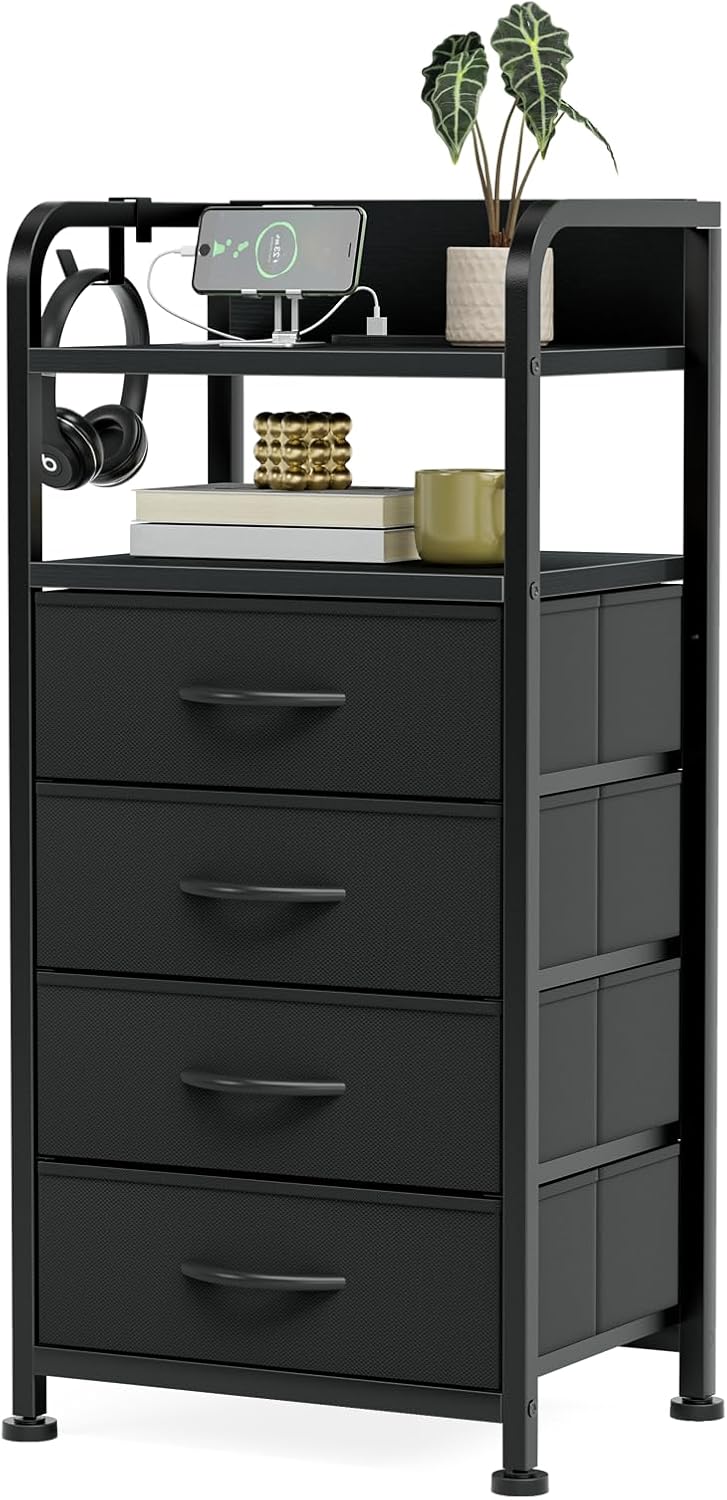 大容量チェスト❤️収納 箪笥 棚付き リビング収納チェストLEDライト