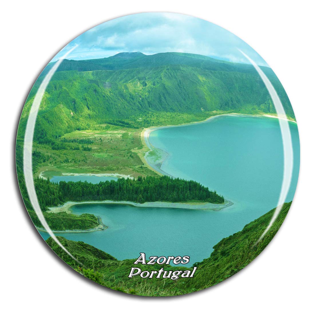 Weekino Portugal Azores Fridge Magnet 3D Crystal Glass Tourist City Travel Souvenir Collection Gift Strong Refrigerator Sticker