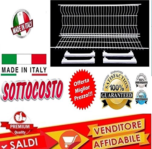 Escurreplatos colapiatti acero plastificado blanco raccoglicogge de 86 cm