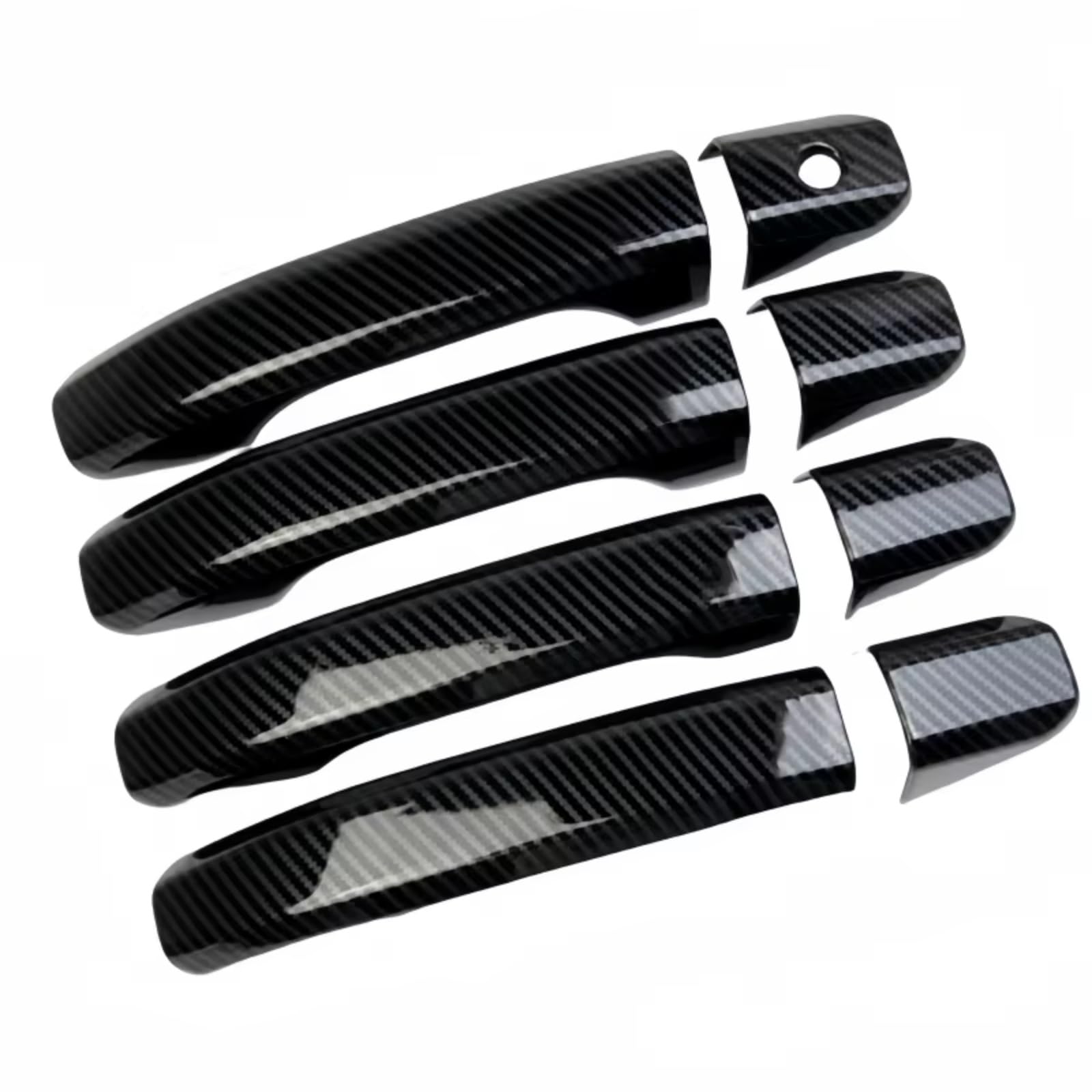 Couvercle Poignée Porte Voiture GMC Sierra Finition Carbone Look Premium pour Modèle 0 Bouton