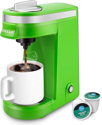 Miniatura 15 de Cafetera Mini CHULUX para Cápsula K, Cafetera de una sola porción para Americano de una Taza, Máquina de Café en Cápsulas Ligera, Lavanda