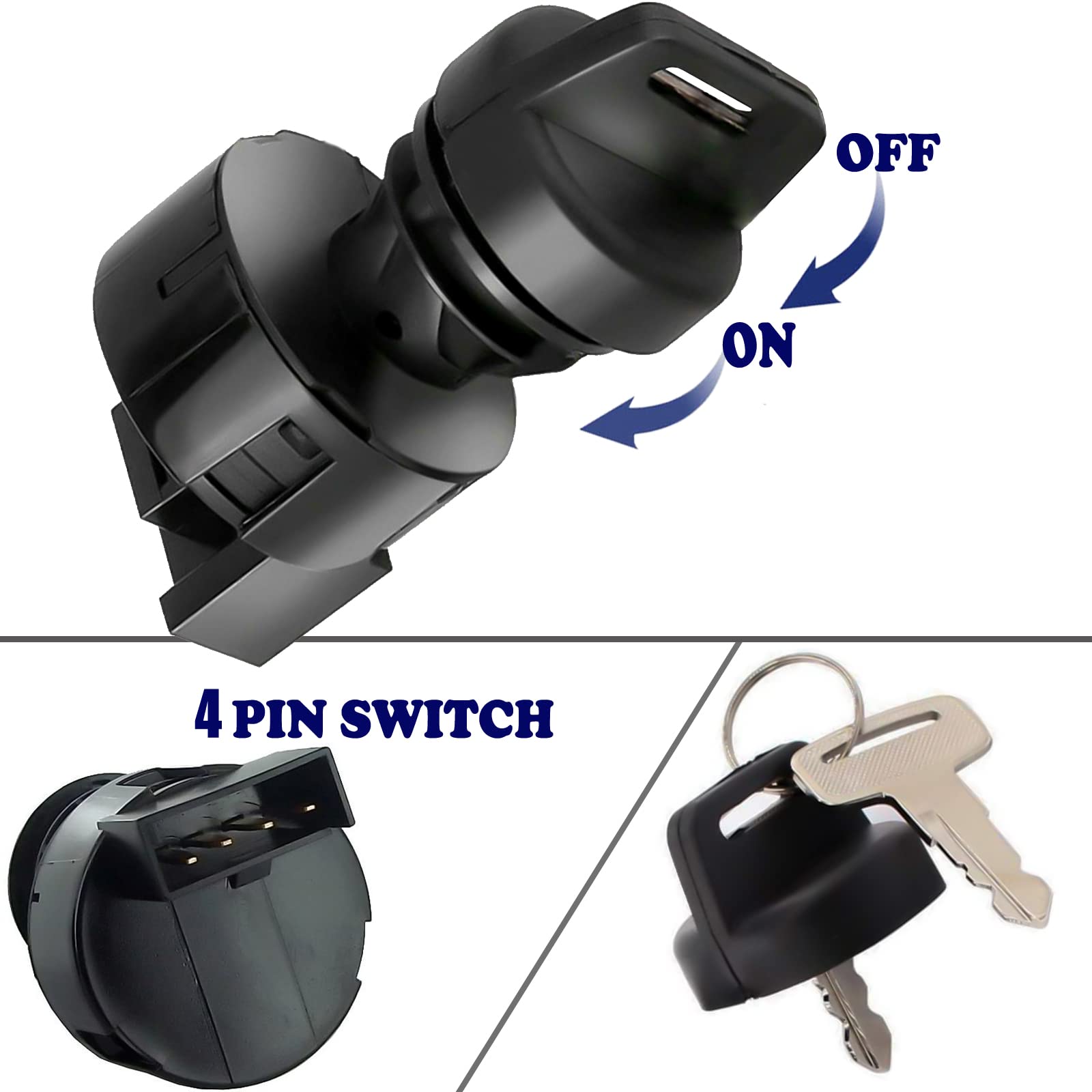 Polaris Xpedition 325 Ignition Key Switch Replacement For Polaris Magnum 325 2X4 & 4X4 HDS 2000-2001 ATV - Caltric Brand Polaris Ignition Switch - Foto 11